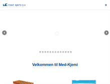 Tablet Screenshot of med-kjemi.no